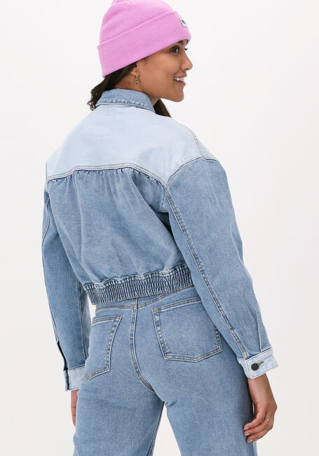 Lichtblauwe OBJECT Spijkerjas MARINA TREND DENIM JACKET - large