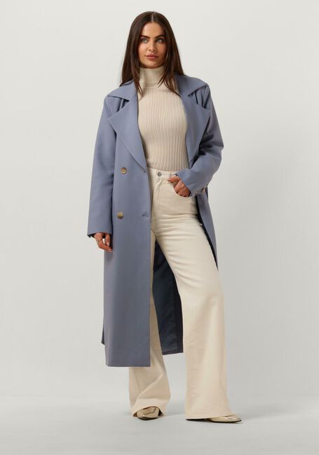 Lichtblauwe NOTRE-V Trenchcoats NV-DARON BELTED COAT - large