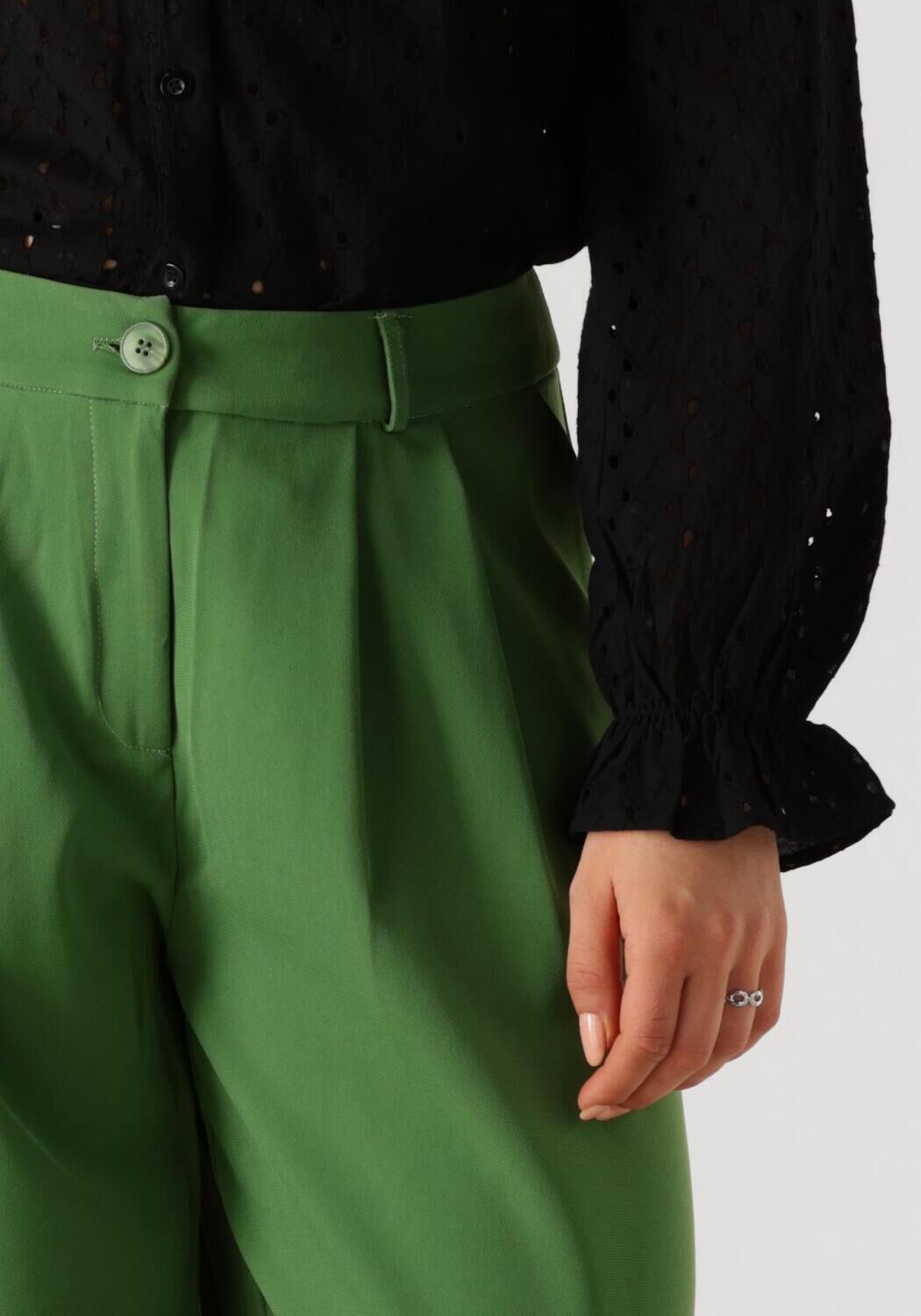 YDENCE Dames Broeken Pants Phoebe Groen
