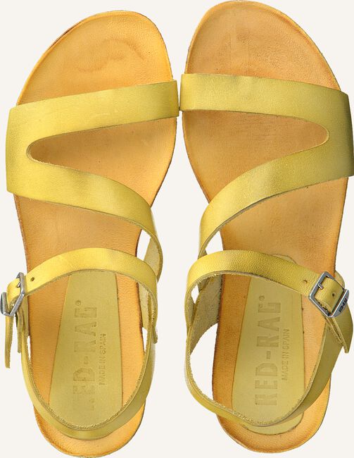 Gele RED-RAG Platte sandalen 79208 Gele RED-RAG Platte sandalen 79208 - large