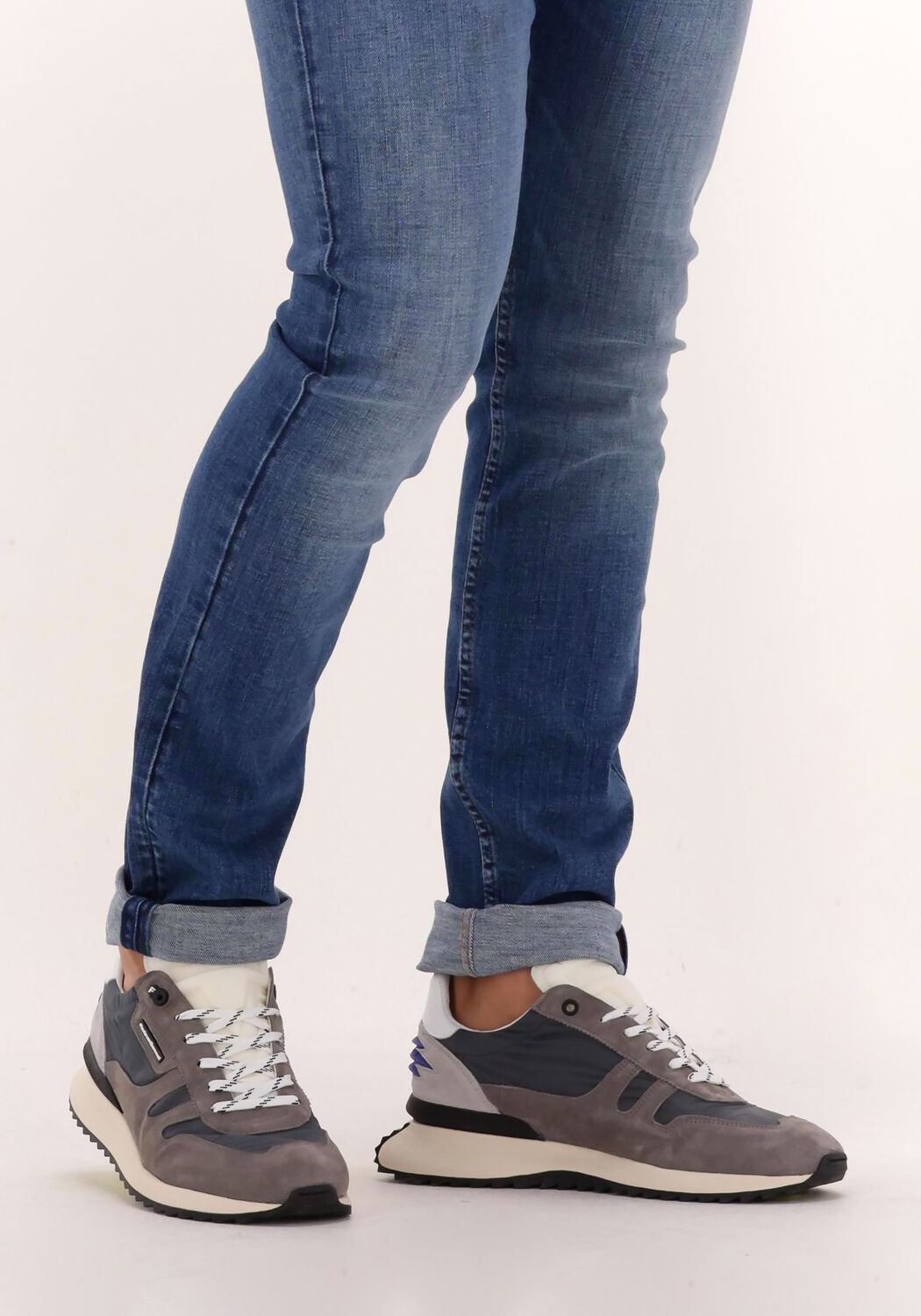 Grijze FLORIS VAN BOMMEL Lage sneakers SFM-10116-01 - large