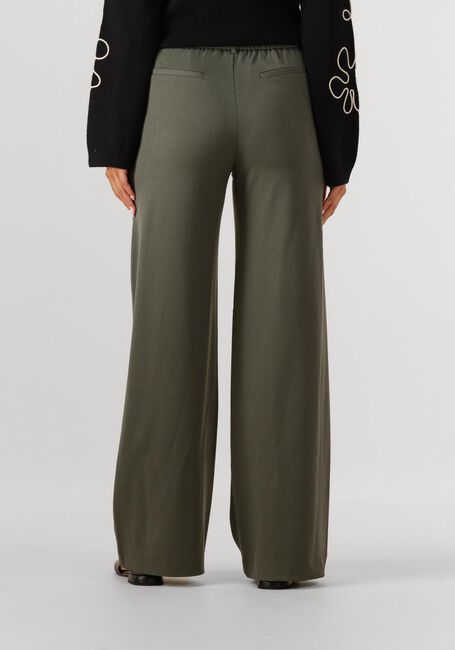 Donkergroene OBJECT Pantalon OBJLISA WIDE PANT - large