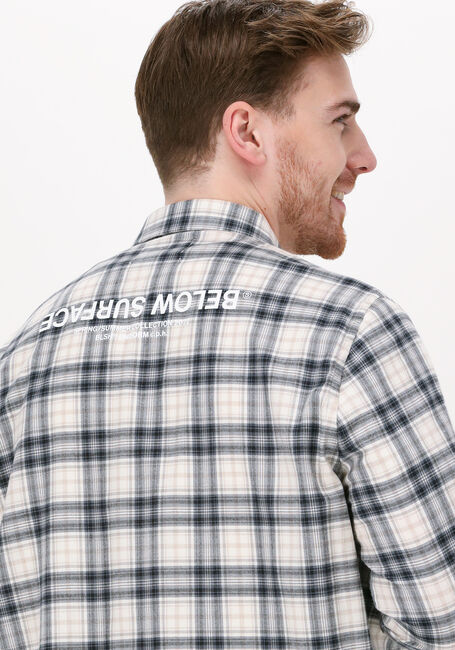 Beige BLS HAFNIA Casual overhemd BELOW SURFACE FLANNEL SHIRT - large