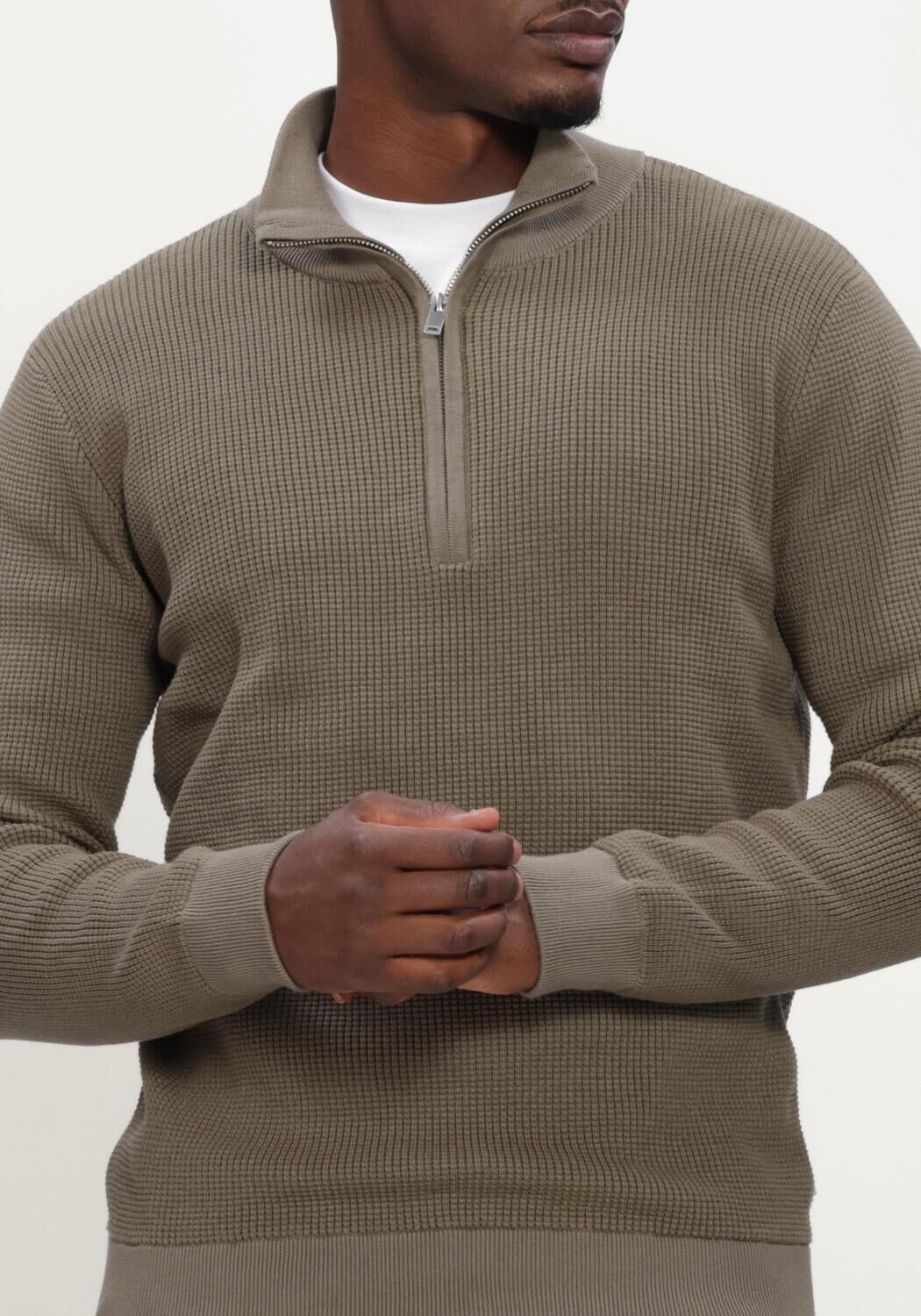 Khaki MACED Trui M-ANTHONY - large