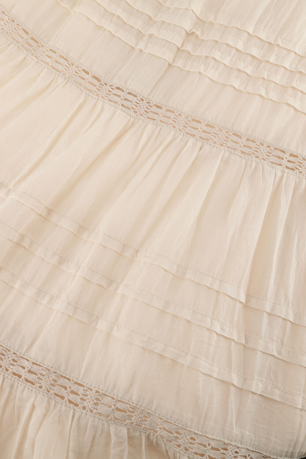 Beige NEO NOIR Midirok FELICIA S VOILE SKIRT - large