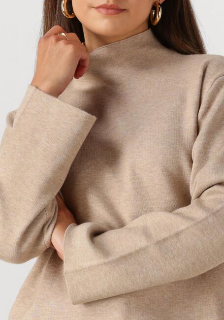 Beige MINUS Trui LUPI HIGH NECK PULLOVER - large