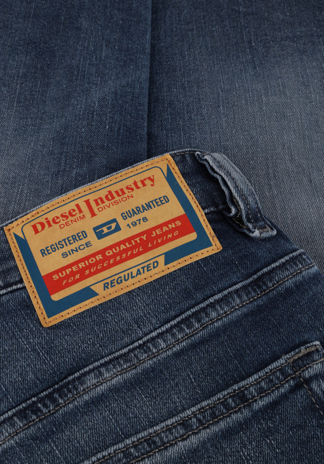 Blauwe DIESEL Straight leg jeans 1993 D-VVL - large