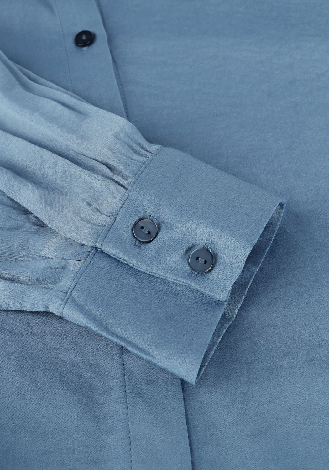 Donkerblauwe MSCH COPENHAGEN Blouses MSCHSANDELINE MALUCA SHIRT - large