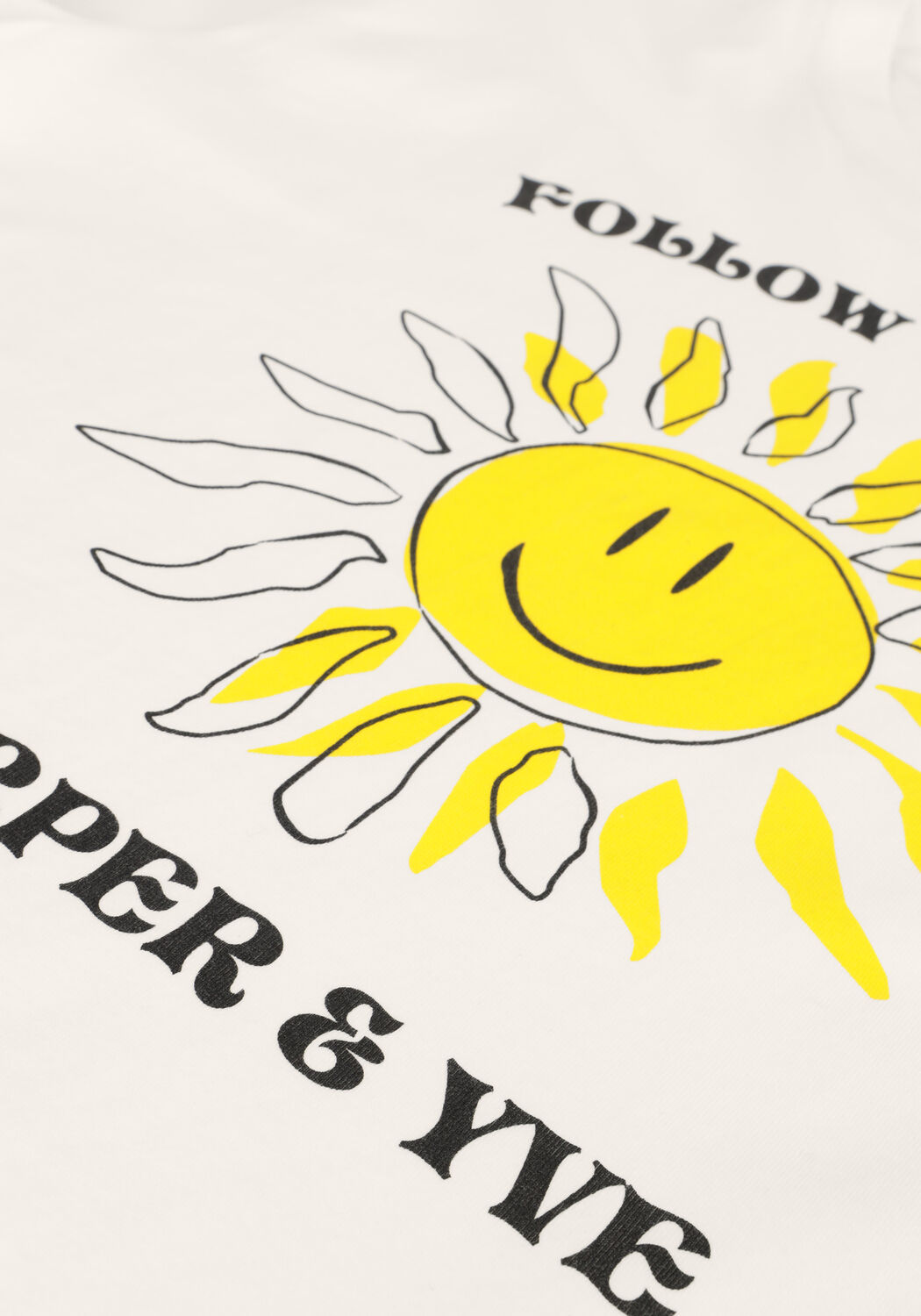 Witte HARPER & YVE T-shirt SMILEY-SS - large