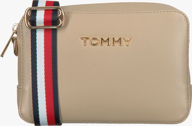 Beige TOMMY HILFIGER Schoudertas ICONIC TOMMY CROSSOVER SOLID - large
