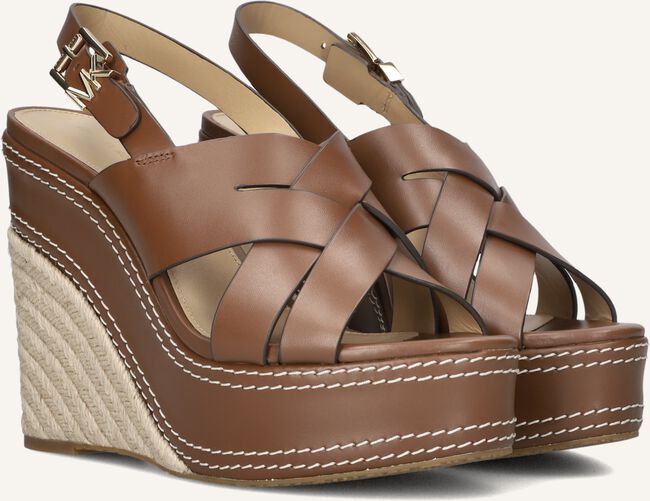 Cognac MICHAEL KORS Sandalen met hak NORA WEDGE Cognac MICHAEL KORS Sandalen met hak NORA WEDGE - large