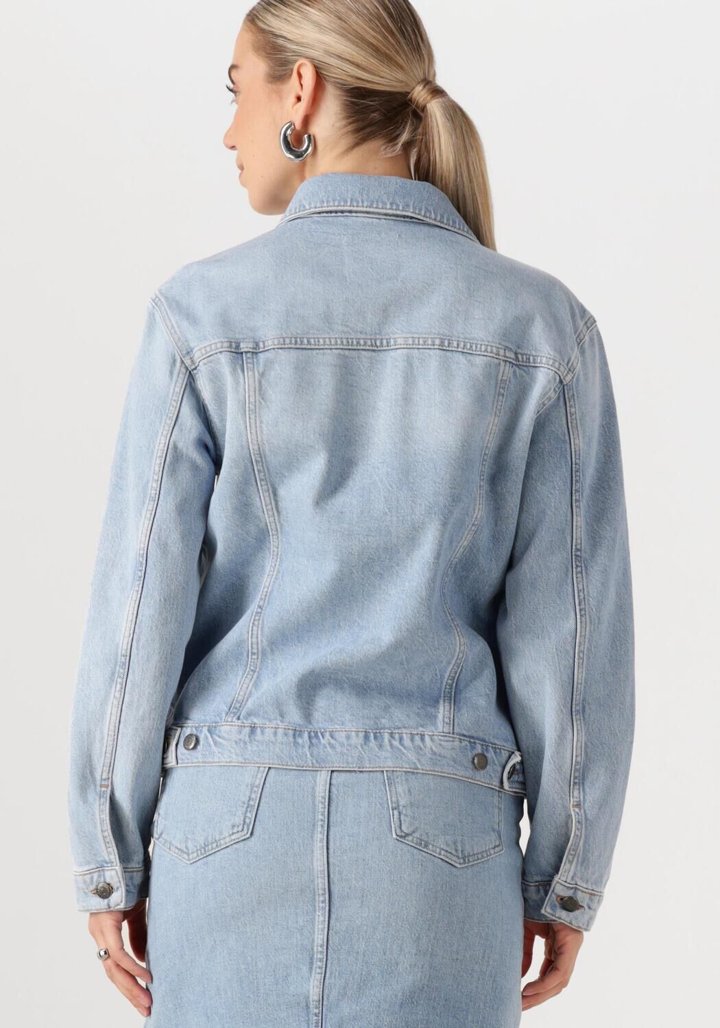 OBJECT Dames Jassen Objellen Re Denim Jacket Lichtblauw