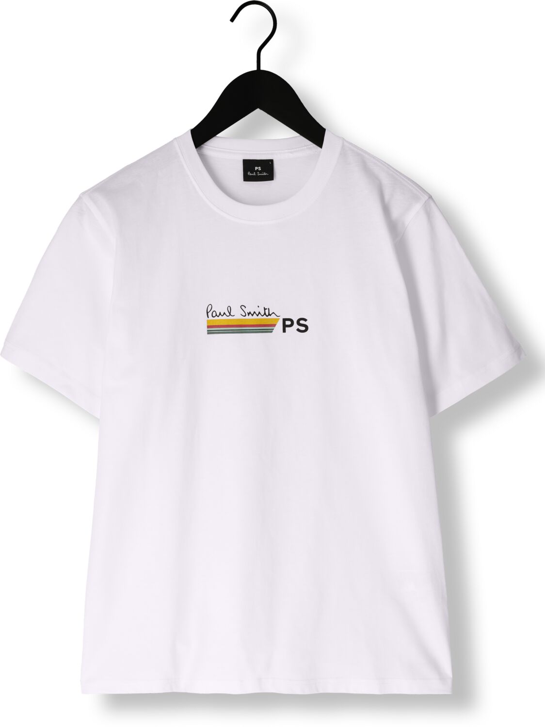 PS PAUL SMITH Heren Polo's & T-shirts Mens Reg Fit T Shirt Stripe Ps Paulsmith Wit