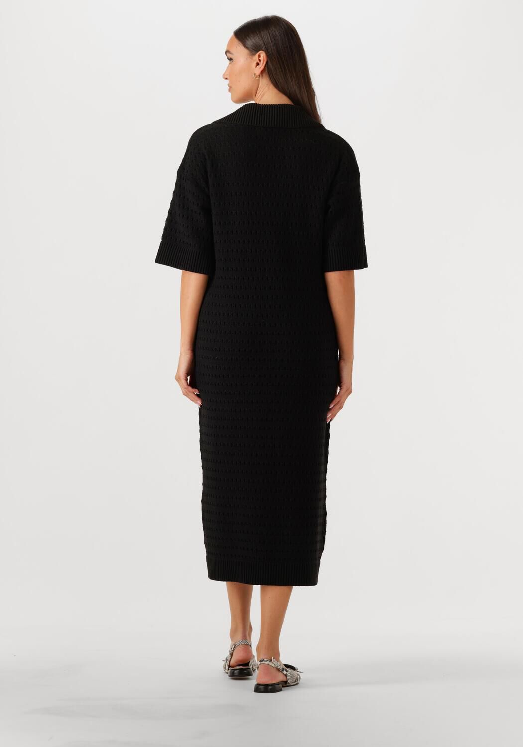 Y.A.S. Dames Jurken Yascibyl 2 4 Long Knit Dress Zwart