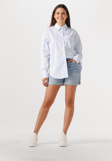 Lichtblauwe CALVIN KLEIN Shorts MOM SHORT - large