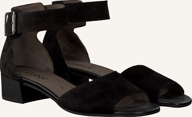 Zwarte GABOR Platte sandalen 723 Zwarte GABOR Platte sandalen 723 - large