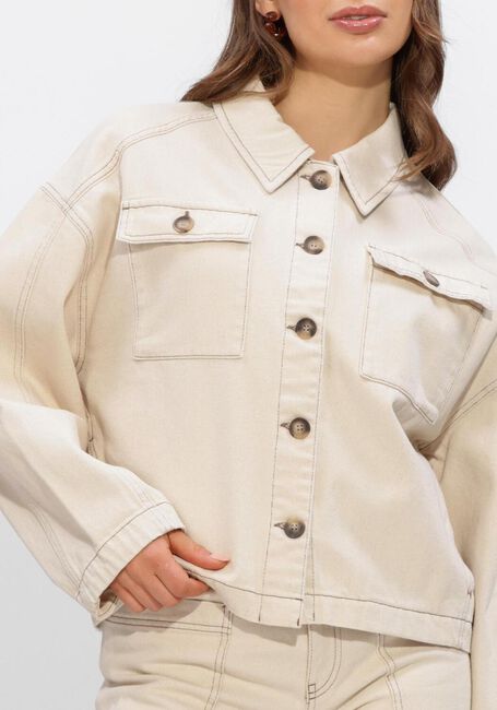 Gebroken wit ANOTHER LABEL Jack ALENORA NATURAL DENIM JACKET - large