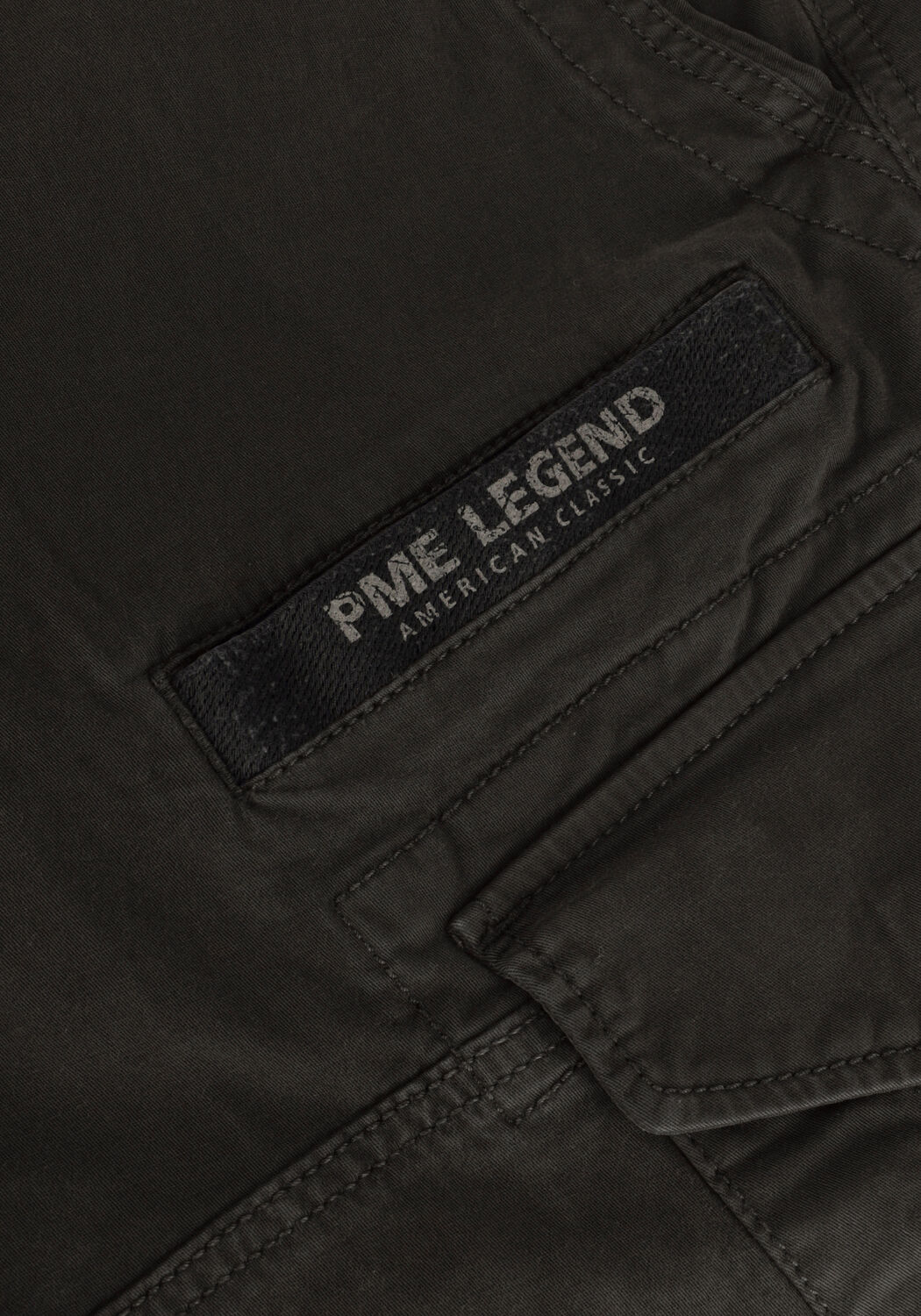 Donkergrijze PME LEGEND Korte broek NORDROP CARGO SHORTS STRETCH TWILL - large