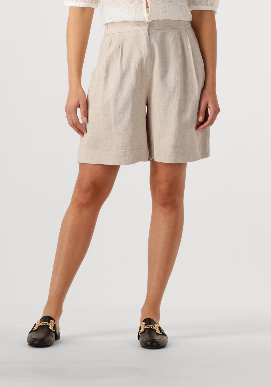 MSCH COPENHAGEN Dames Broeken Mschpennie Ginia Hw Shorts Beige