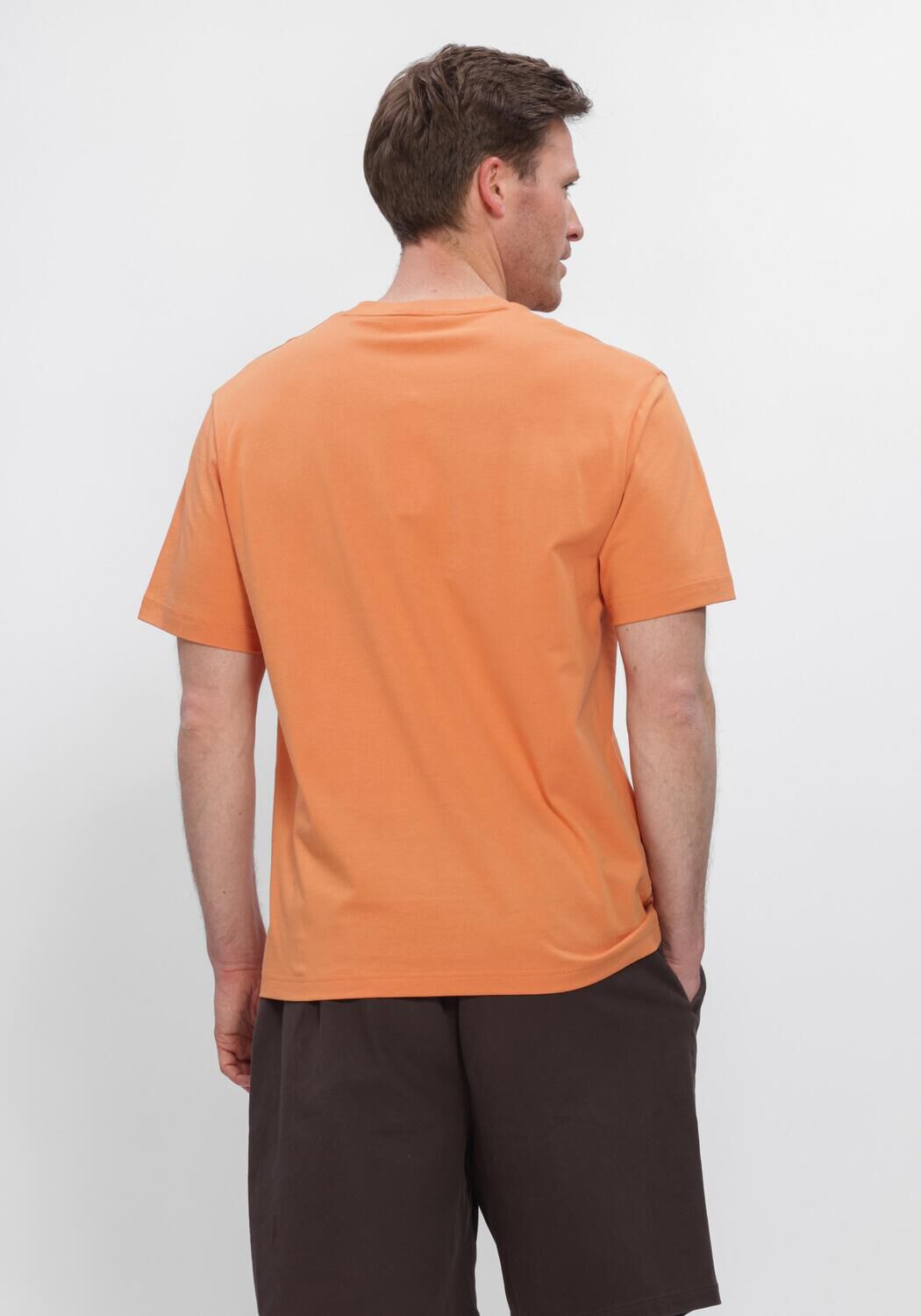 Oranje LACOSTE T-shirt COTTON T-SHIRT - large