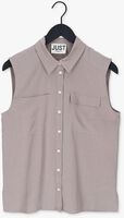 Taupe JUST FEMALE Top PROUD SL SHIRT