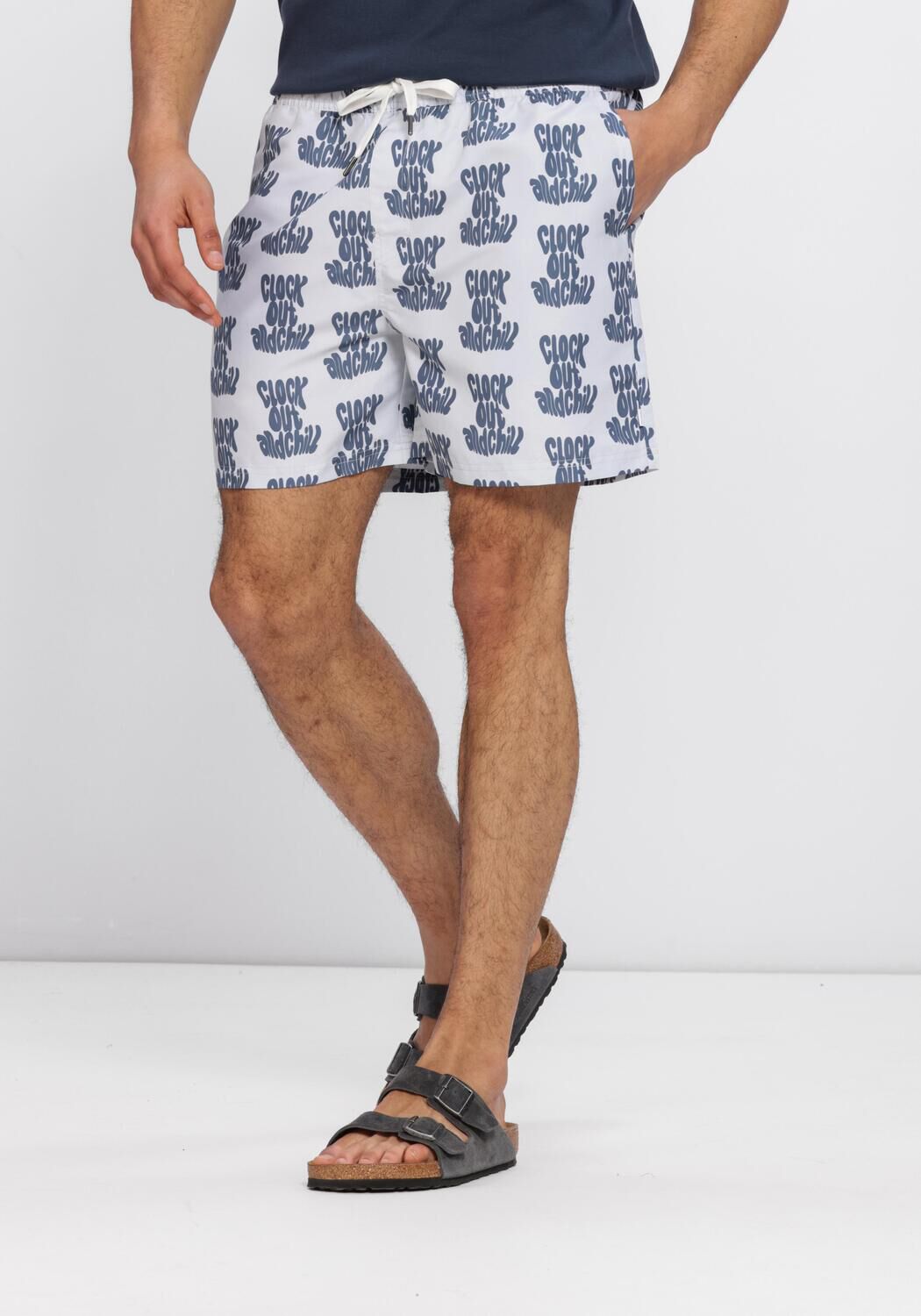 Blauwe RESTER&Ouml;DS Zwembroeken WILLY SWIM SHORTS - large