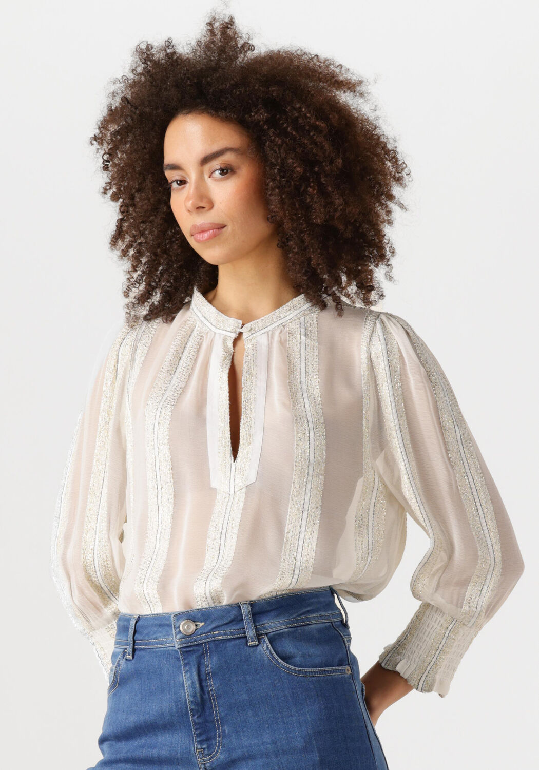 EST'SEVEN Dames Blouses Carry Blouse Wit