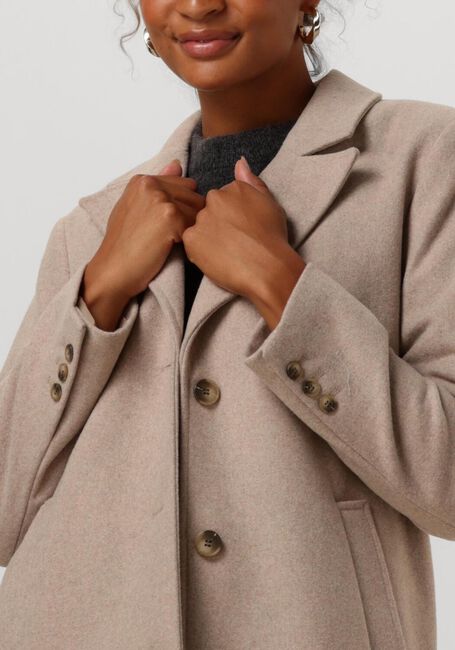 Beige SELECTED FEMME Mantel SLFNEW ALMA WOOL COAT - large