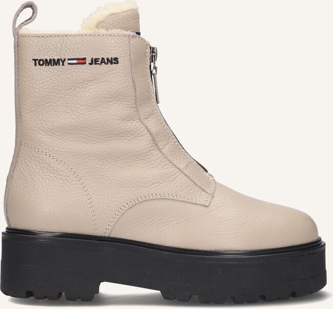 Beige TOMMY JEANS Enkelboots WARMLINED ZIPPER BOOT Beige TOMMY JEANS Enkelboots WARMLINED ZIPPER BOOT - large
