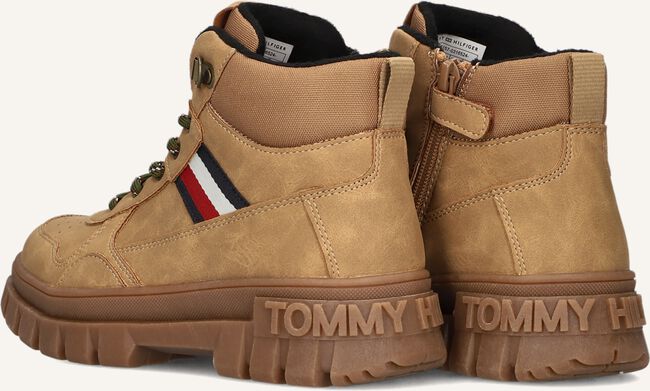 Camel TOMMY HILFIGER Enkelboots STRIPES LACE-UP BOOTIE Camel TOMMY HILFIGER Enkelboots STRIPES LACE-UP BOOTIE - large