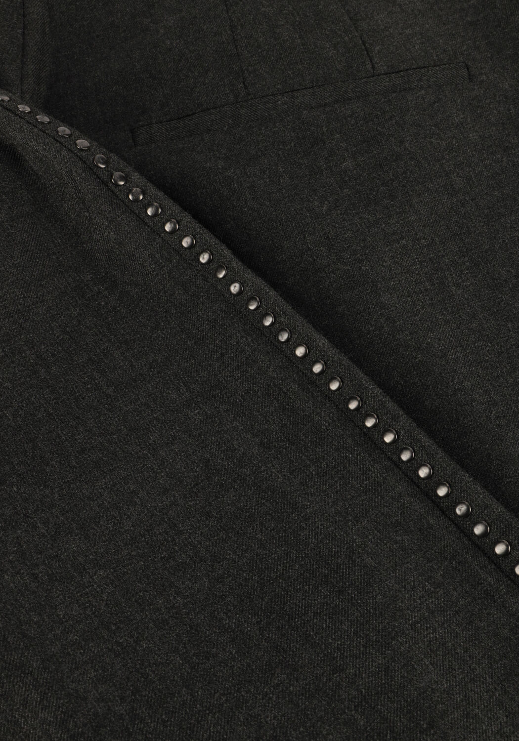 Grijze ALIX THE LABEL Wijde broek LADIES WOVEN WIDE LEG PANTS - large