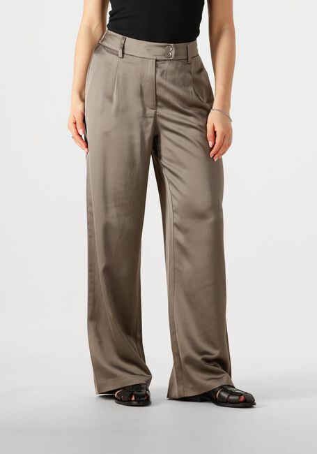 Taupe WITHBLACK Pantalon WBLMILAN SATEEN WIDE PANT - large