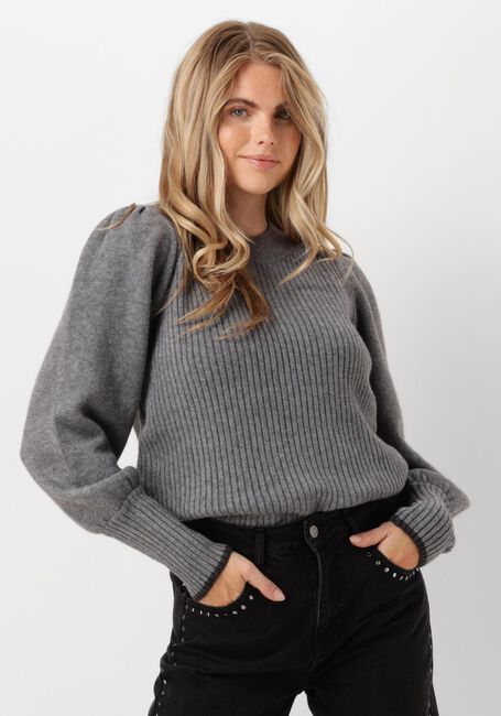 Grijze CO'COUTURE Trui ROW PUFF KNIT - large