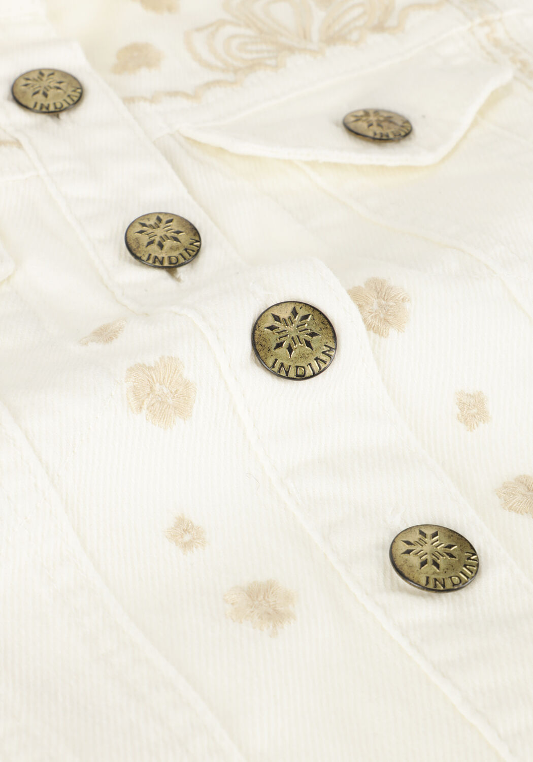 Witte INDIAN BLUE JEANS Gilet GILET EMBROIDERY - large