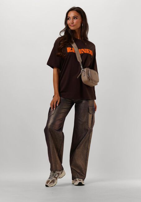Gouden REFINED DEPARTMENT Wide jeans ANYSSA - large