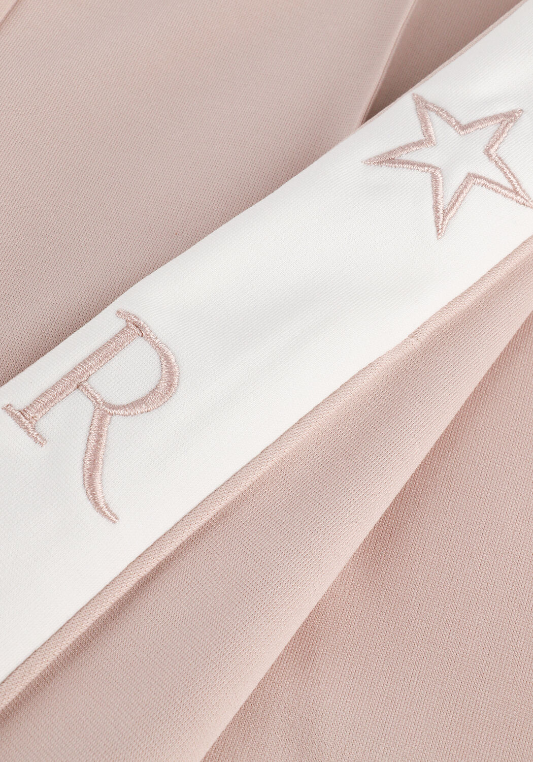 Beige COLOURFUL REBEL Flared broek BIBI STAR FLARE PANTS - large