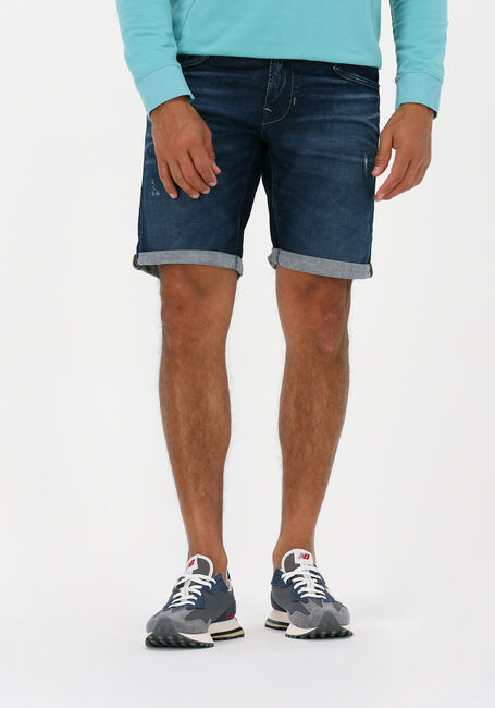 Donkerblauwe PME LEGEND Shorts TAILWHEEL SHORTS DARK BLUE DESTROY - large