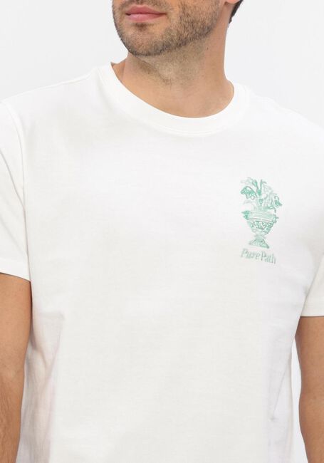 Witte PURE PATH T-shirt EMBROIDERED VASE T-SHIRT - large
