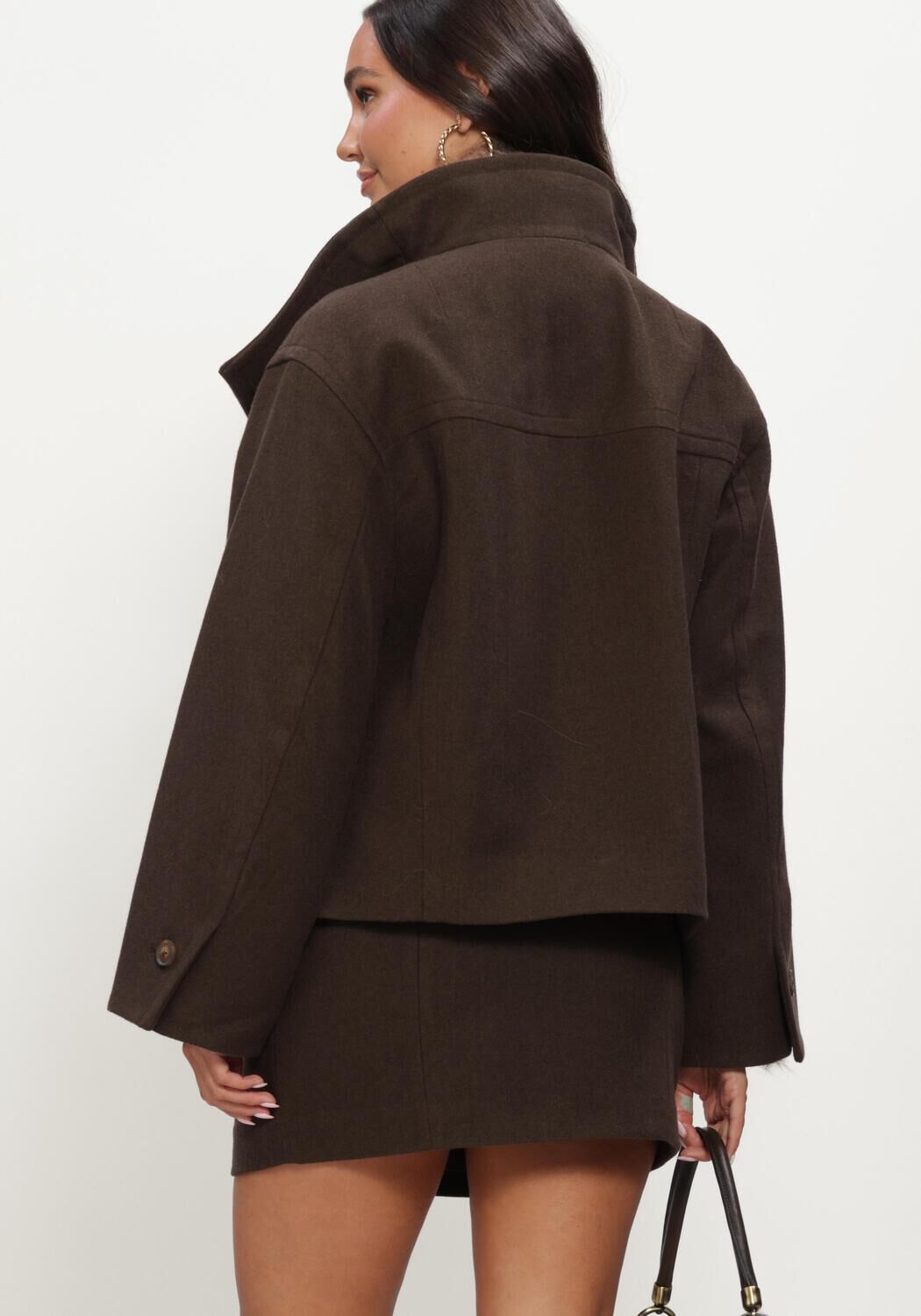 Bruine TWIST & TANGO Mantel LYCKE FUNNELNECK JACKET - large