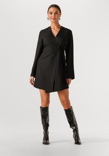 Zwarte NEO NOIR Mini jurk SENDRA EYELET DRESS - large