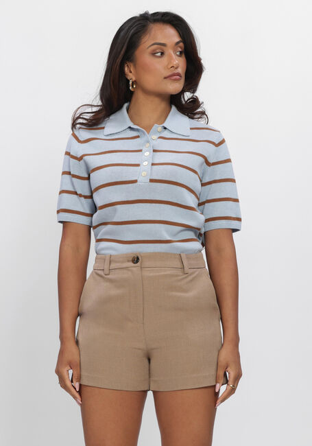 Multi MODSTR&Ouml;M Tops & T-shirts MALVAMD SS STRIPE POLO - large