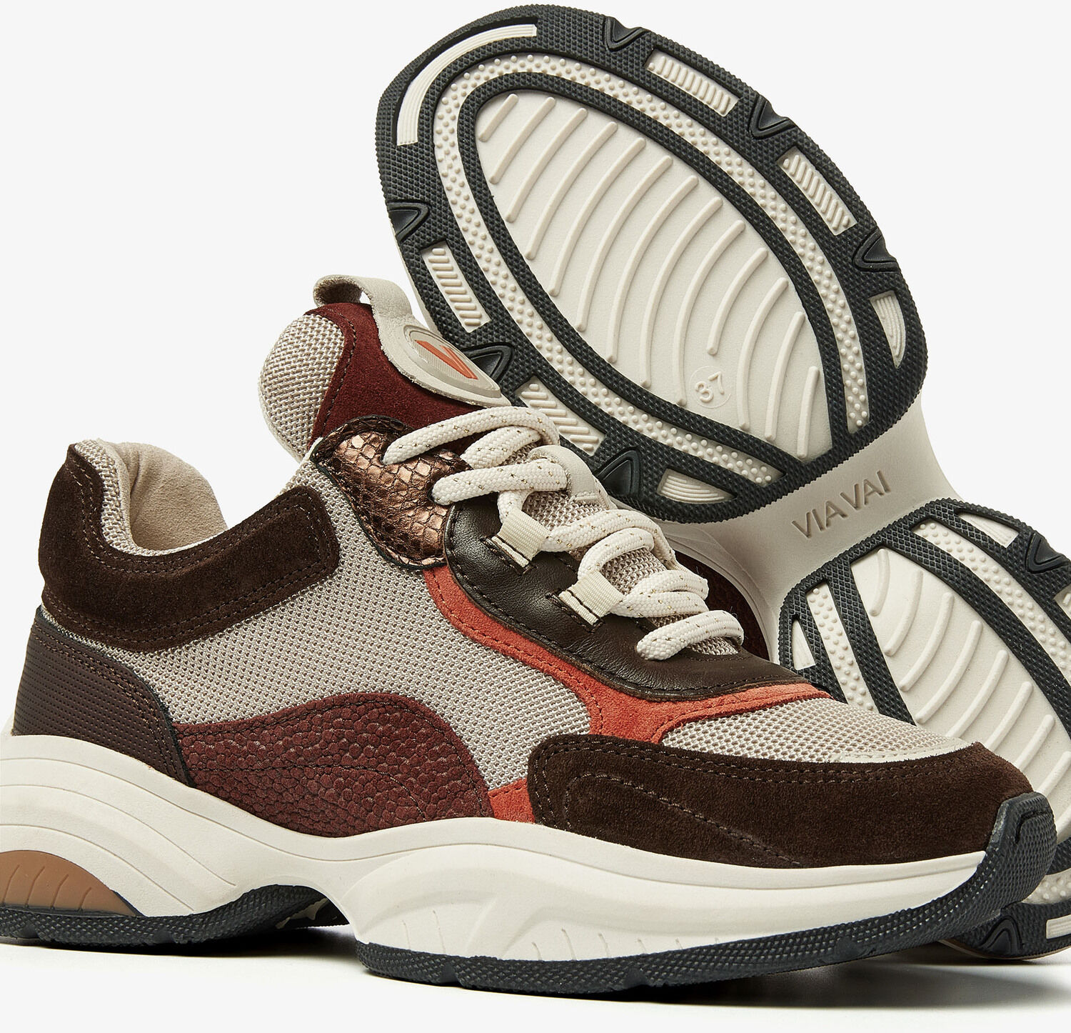 Rode VIA VAI Lage sneakers PEPPER FIN - large