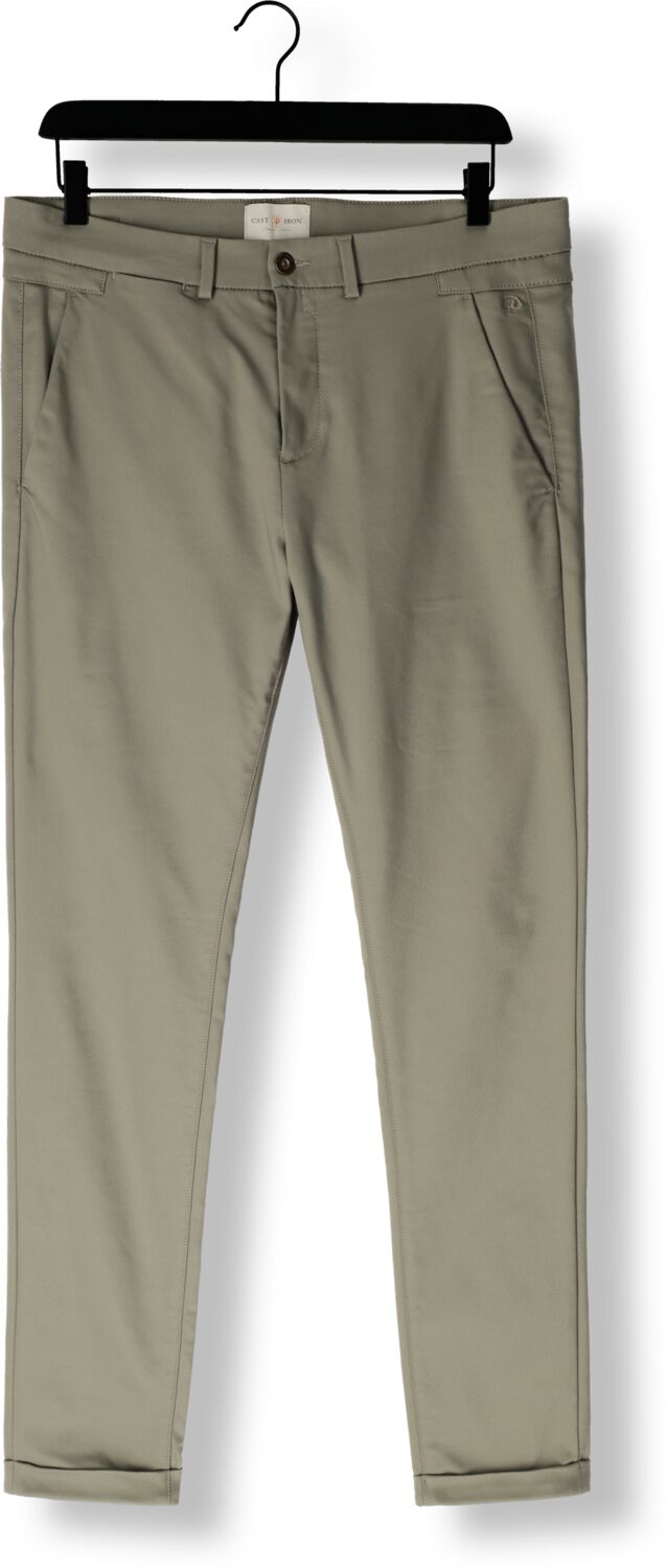 CAST IRON Heren Broeken Riser Chino Stretch Groen