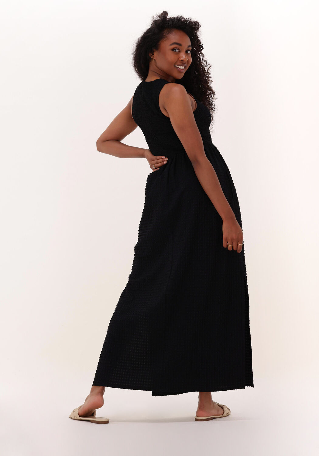 Zwarte NOTES DU NORD Maxi jurk DARCY DRESS Omoda