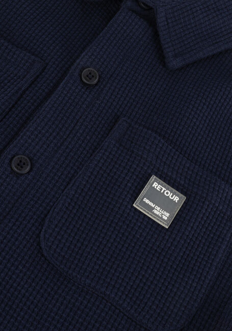 Donkerblauwe RETOUR Casual overhemd BRUNO Donkerblauwe RETOUR Casual overhemd BRUNO - large