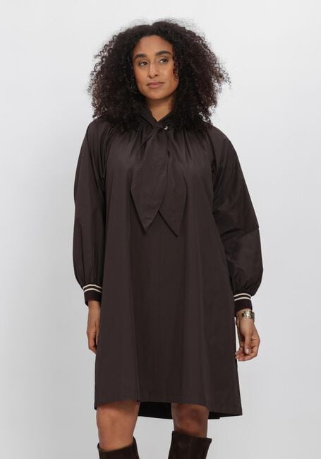 Bruine SUMMUM Mini jurk DRESS TAFT LIGHT - large
