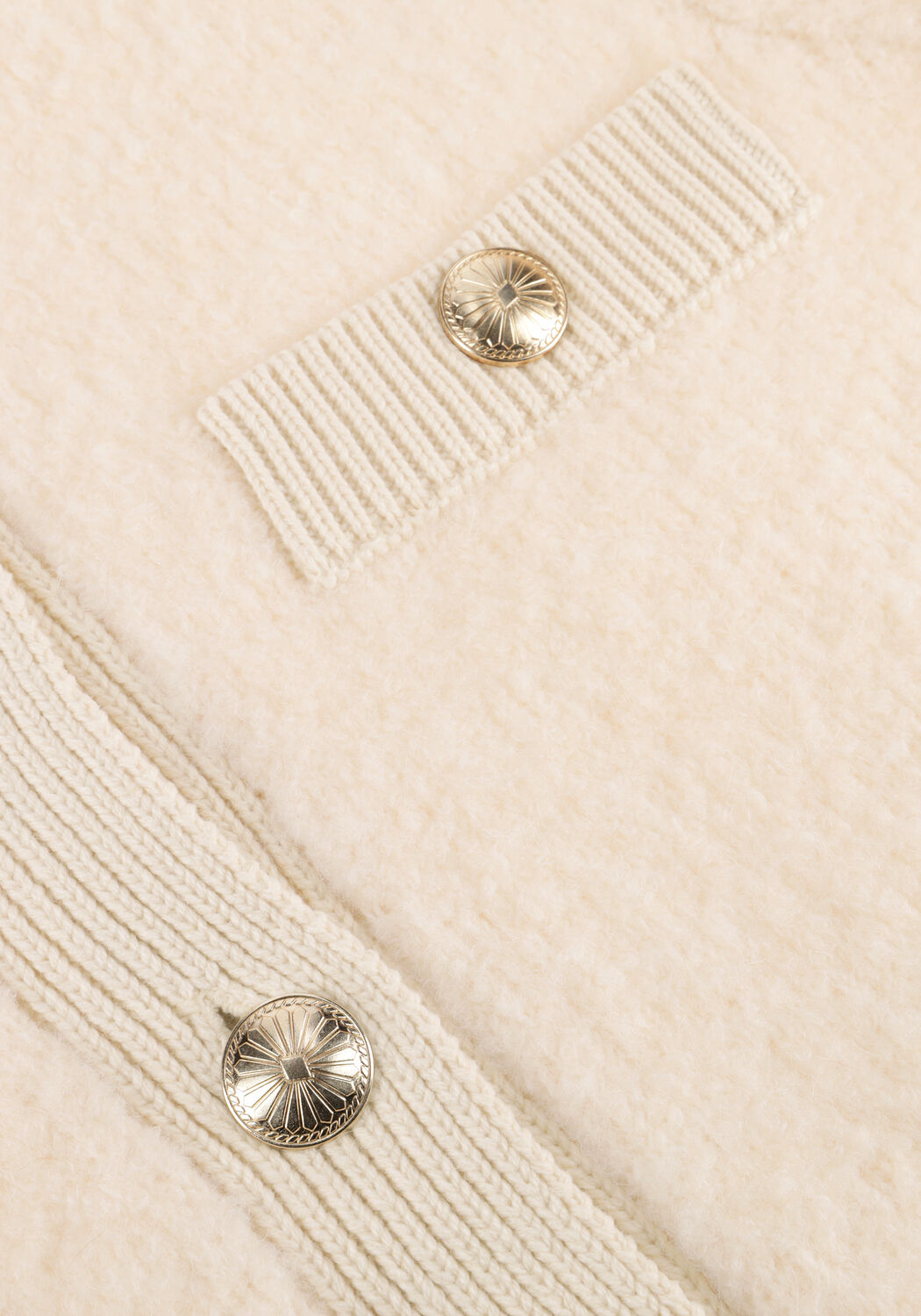 Creme SUMMUM Trui CARDIGAN BOUCLE KNIT - large