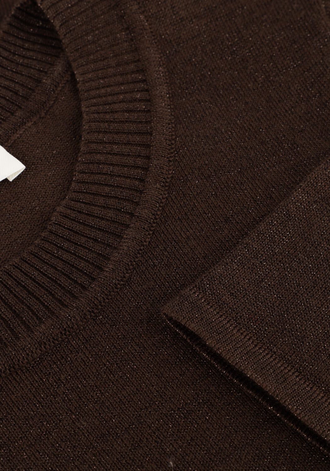 Bruine SELECTED WOMEN T-shirt SLFLURA 2/4 KNIT O-NECK - large