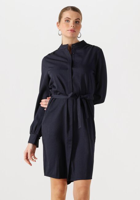 Donkerblauwe ANOTHER LABEL Mini jurk DALYCE DRESS L/S - large