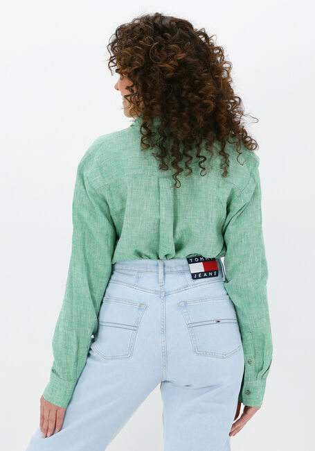 Groene TOMMY HILFIGER Blouses LINEN N RELAXED LONG SHIRT - large